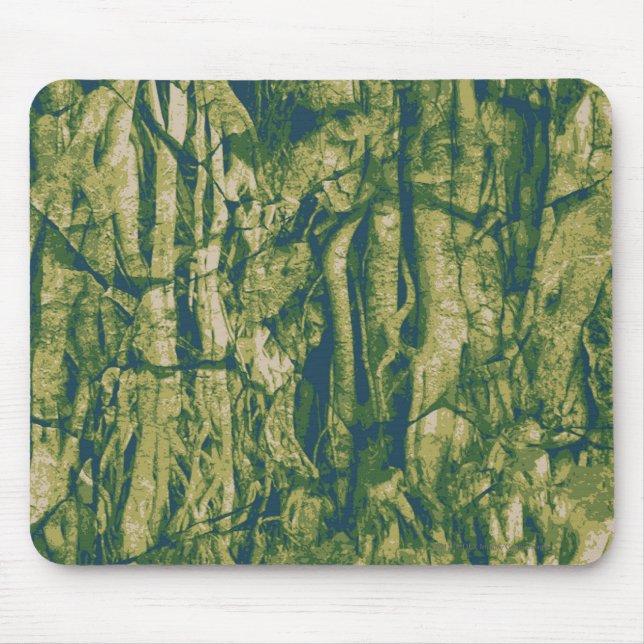 Tree bark camouflage pattern mouse mat (Front)