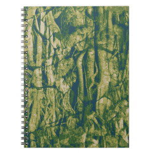 Tree bark camouflage pattern notebook