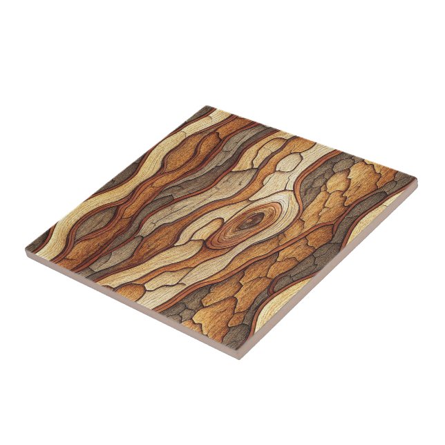 Tree Bark Ceramic Tile (Side)