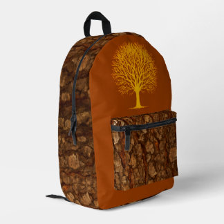 Tree Bark Design Backpack