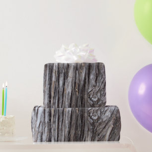 Tree Bark Design Wrapping Paper