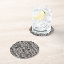 Tree bark desing Coasters