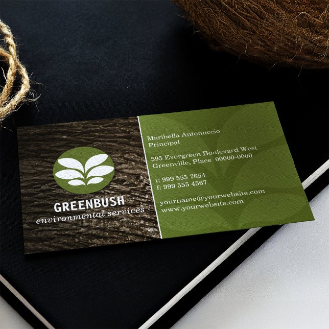 Tree Bark Environmental Business Card (Creator Uploaded)