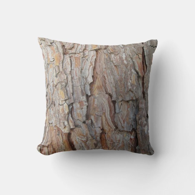 Tree Bark Fall Autumn Patterns Cushion (Front)