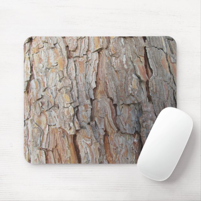 Tree Bark Fall Autumn Patterns Mouse Mat (With Mouse)