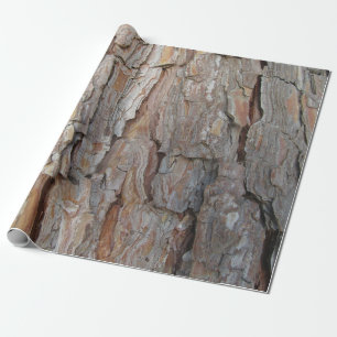 Tree Bark Fall Autumn Patterns Wrapping Paper