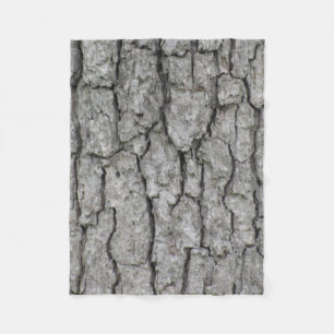 Tree Bark Fleece Blanket
