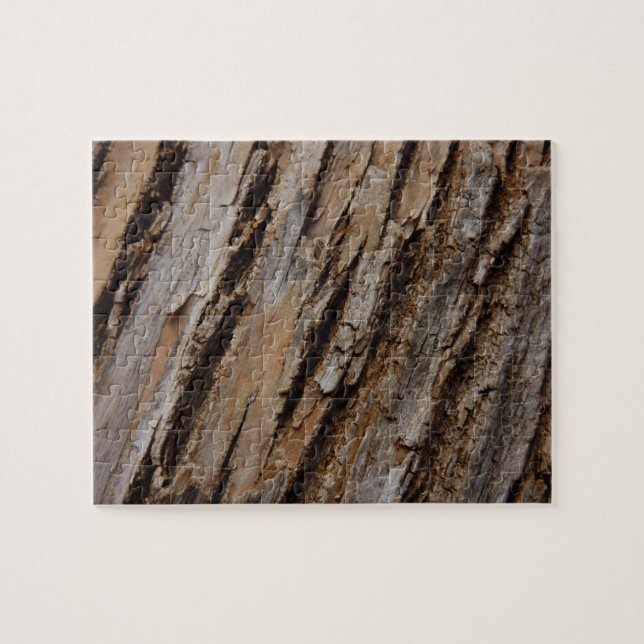 Tree Bark I Natural Abstract Textured Design Jigsaw Puzzle (Horizontal)
