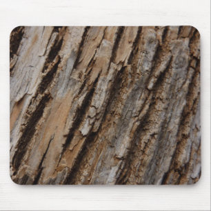 Tree Bark I Natural Abstract Textured Design Mouse Mat