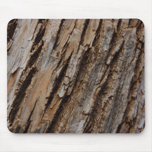 Tree Bark I Natural Abstract Textured Design Mouse Mat (Front)