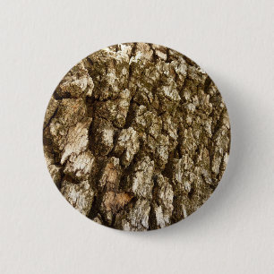 Tree Bark II Natural Textured Design 6 Cm Round Badge