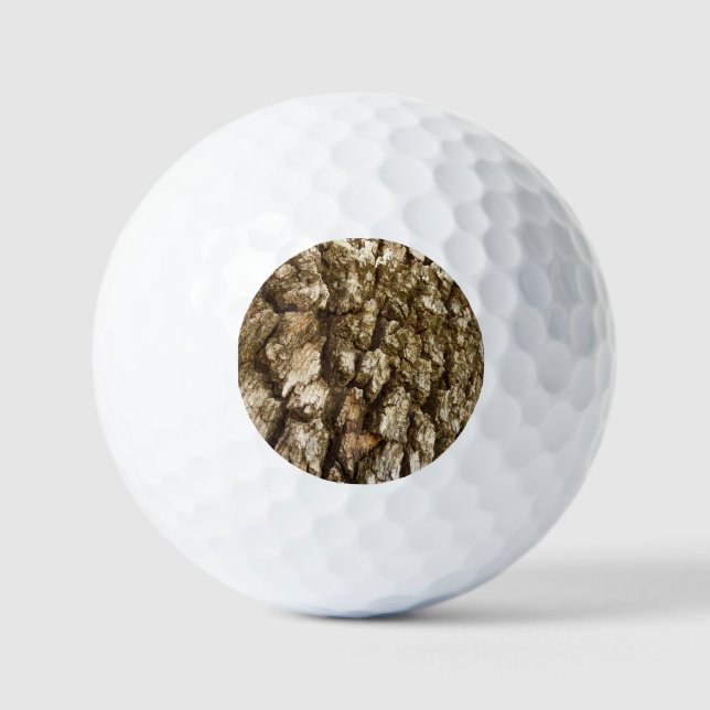 Tree Bark II Natural Textured Design Golf Balls (Front)