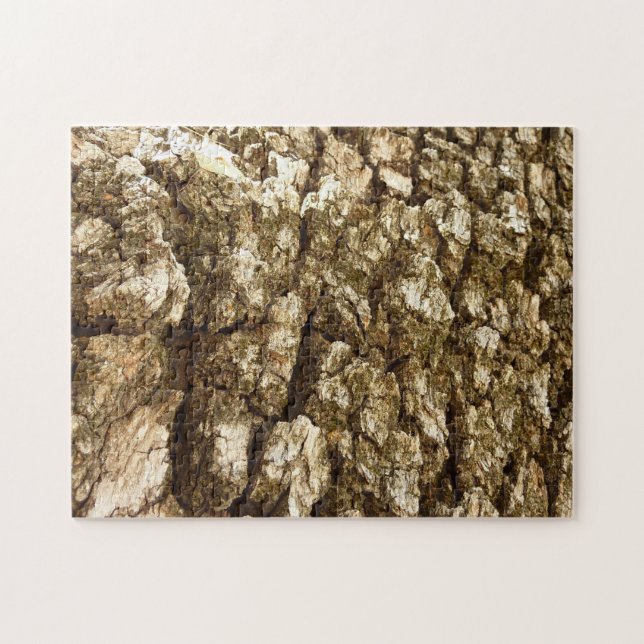 Tree Bark II Natural Textured Design Jigsaw Puzzle (Horizontal)