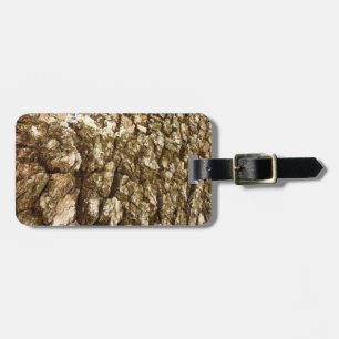 Tree Bark II Natural Textured Design Luggage Tag
