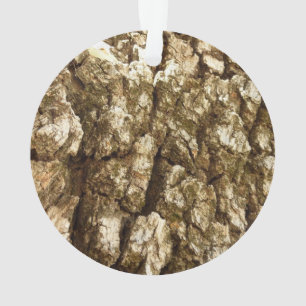 Tree Bark II Natural Textured Design Ornament