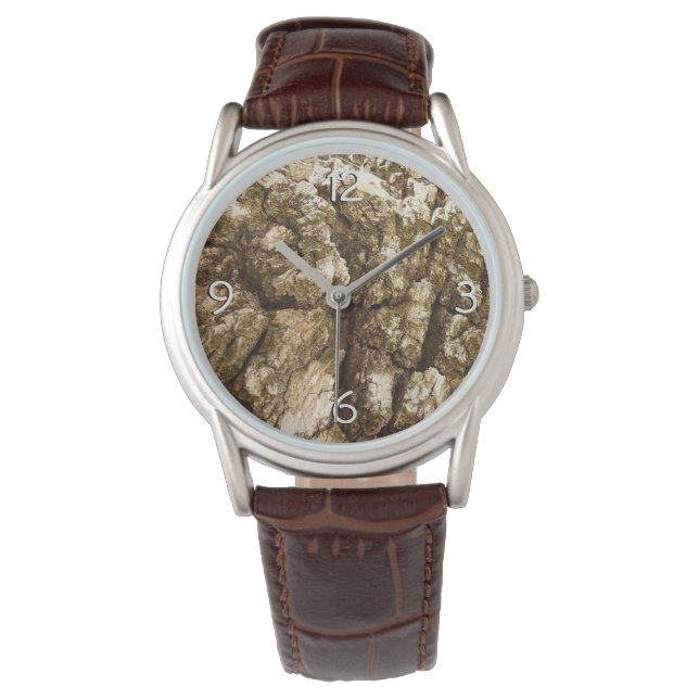 Tree Bark II Natural Textured Design Watch (Front)