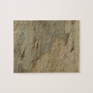 Tree Bark III Natural Abstract Textured Design Jigsaw Puzzle