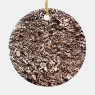 Tree bark, Nature, Brown Ceramic Tree Decoration