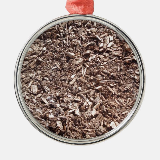 Tree bark, Nature, Brown Metal Tree Decoration (Front)