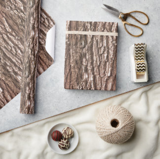 Tree Bark Nature Pattern Wrapping Paper