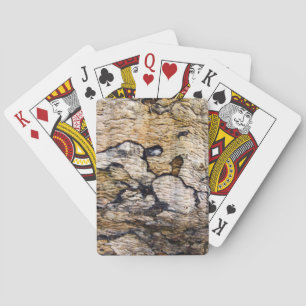Tree bark pattern playing cards
