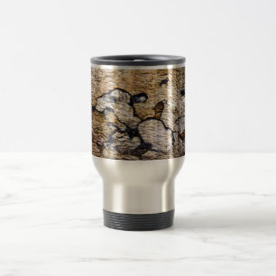 Tree bark pattern travel mug