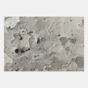 Tree bark pattern wrapping paper sheets