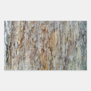 Tree Bark Texture Detail Rectangular Sticker
