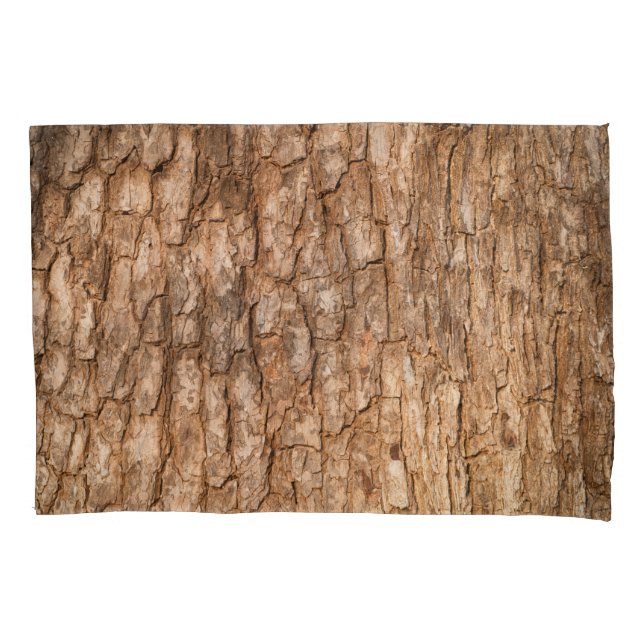 Tree bark texture, natural wood background. pillowcase (Front)
