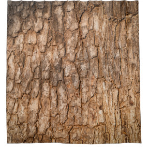 Tree bark texture, natural wood background. shower curtain