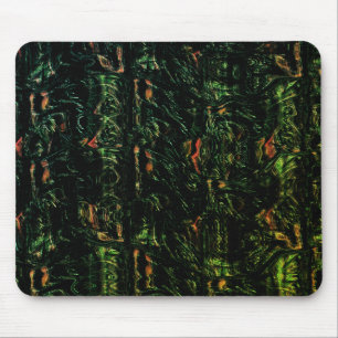 Tree bark under green hammered glass mouse mat