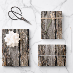 Tree Bark Wrapping Paper Sheet