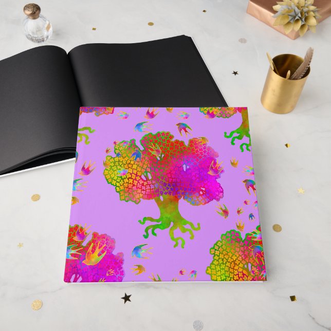 Tree Birds Evensong Guest Book (Front Open)