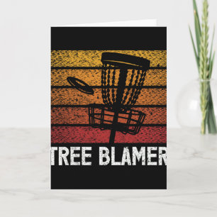 Tree Blamer Funny Disc Golf Design Card