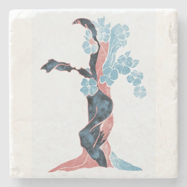 Tree Blossom Stone Coaster (Front)