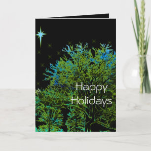 Tree Blues Holiday Card