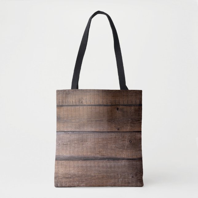 Tree boards background rustic tote bag (Front)