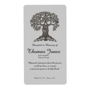 Tree Book Donated in Memory of Bookplate ..