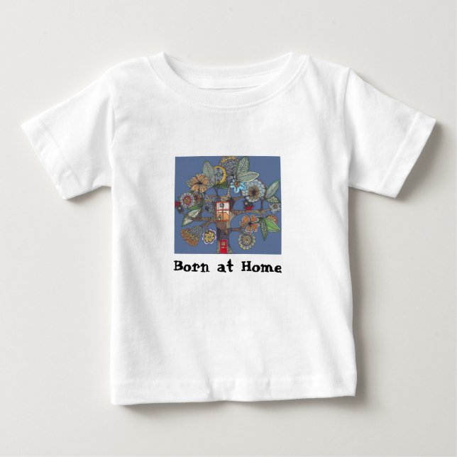tree, Born at Home Baby T-Shirt (Front)