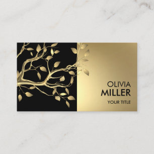 Tree Branch - pastel gold Business Card