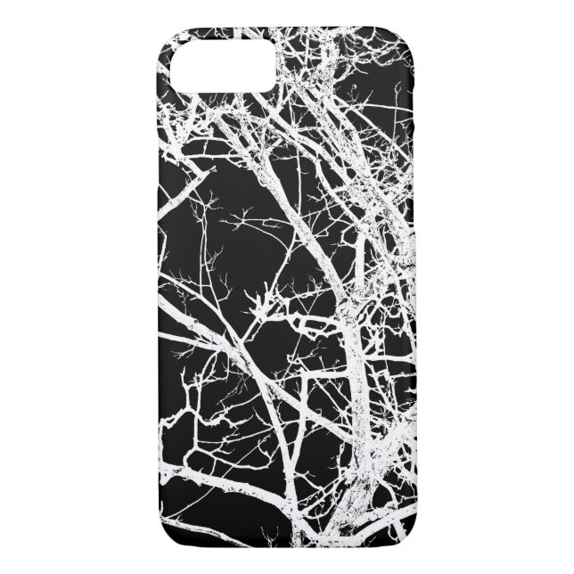 Tree branches on black background Case-Mate iPhone case (Back)