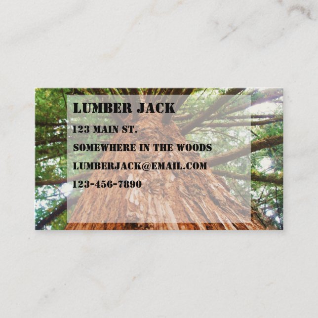 Tree Business Card (Front)