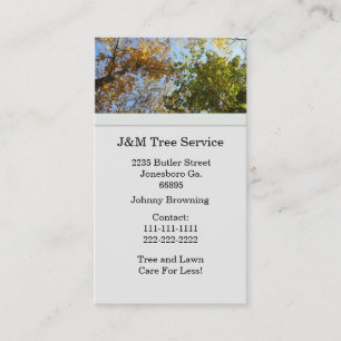 Tree Business Card