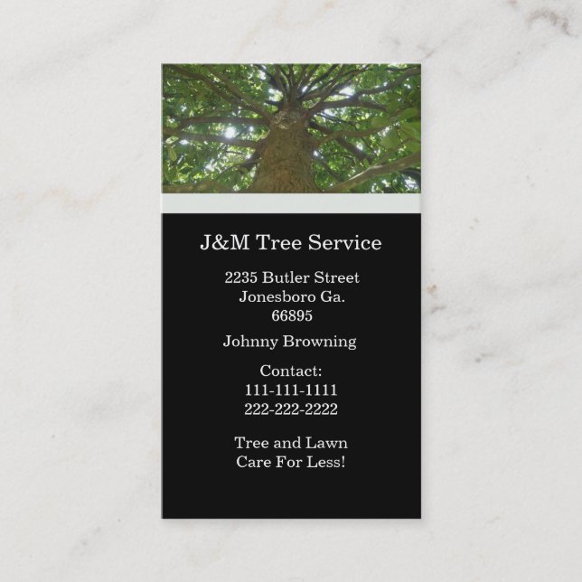 Tree Business Card (Front)