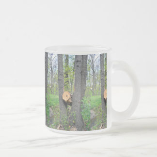 tree canon frosted glass coffee mug