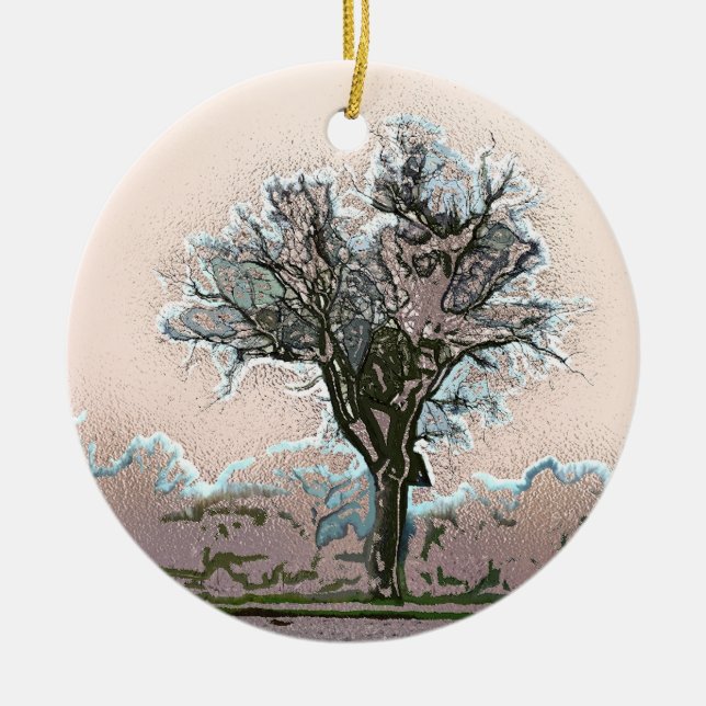 TREE CERAMIC TREE DECORATION (Front)