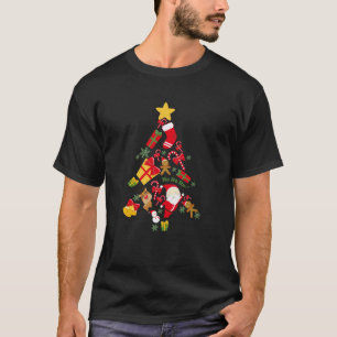 tree Christmas holiday gift funny Santa T-Shirt