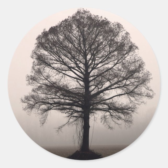 Tree Classic Round Sticker (Front)