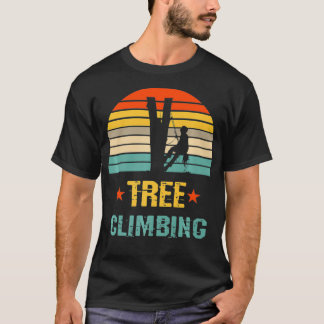 Tree Climbing Profession Arborist Lumberjack Tree  T-Shirt
