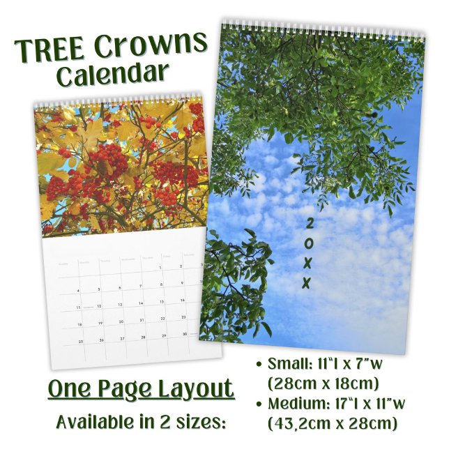 Tree Crowns Photo - long  Calendar (Creator Uploaded)